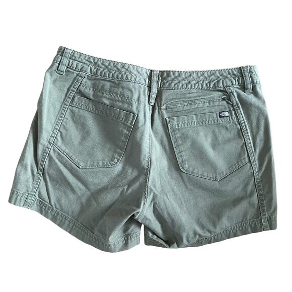 The North Face Green Womens Cotton Twill Shorts US 6 - Picture 2 of 4